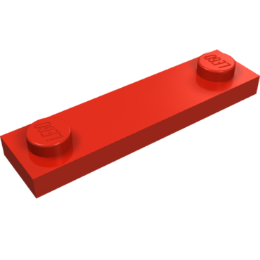 41740 - Plate, Modified 1 x 4 with 2 Studs with Groove