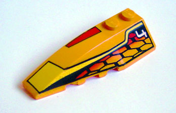 41748pb006 - Wedge 6 x 2 Left with Racer Hot Scorcher 4 Pattern