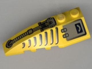 41748pb007 - Wedge 6 x 2 Left with Hose, Grille, and Hatch Pattern