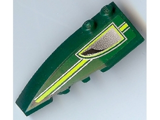 41748pb032 - Wedge 6 x 2 Left with Stripe and Air Outlet Pattern (Sticker) - Set 8138