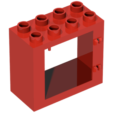 4253 - Duplo Door / Window Frame 2 x 4 x 3 Flat Front Surface