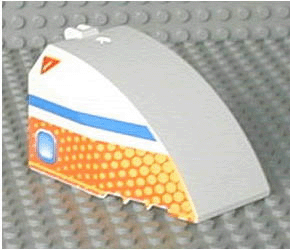 42602px02 - Windscreen 8 x 6 x 4 Canopy with Hinge and Airliner Aft Blue/Orange Pattern