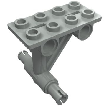 42608 - Plate, Modified 2 x 4 Thin with Bottom Struts to Pins