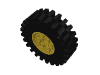 4266c01 - Wheel 20 x 30 Technic with Black Tire 20 x 30 Solid Balloon (4266 / 2857)