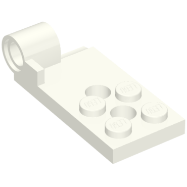 43056 - Hinge Plate 2 x 4 with Pin Hole and 2 Holes - Bottom