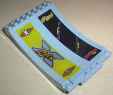 43085pb01 - Sports Arena Section / Skateboard Ramp with X-Park, Island Xtreme Stunts Logo, and Ogel Skate Pattern (Stickers) - Set 6738