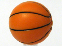 43702pb02 - Ball, Sports Basketball with Standard Black Lines Pattern