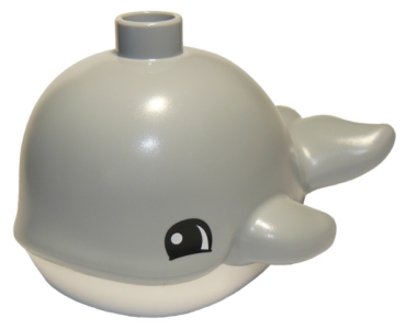 43877pb01 - Duplo Whale Baby with White Base