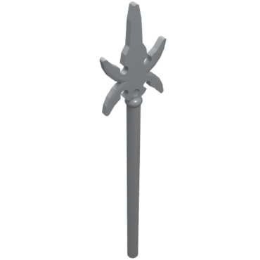 43899 - Minifigure, Weapon Pike with 4 Side Blades