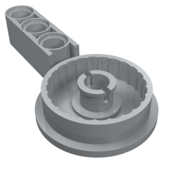 44225 - Technic Rotation Joint Disk with Large Pin and 3L Liftarm Thick