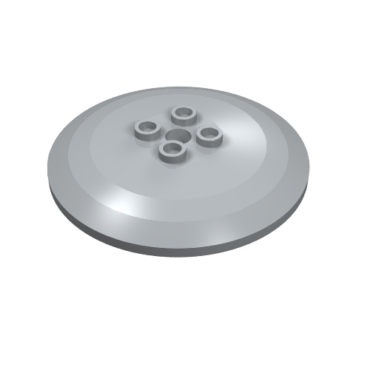 44375a - Dish 6 x 6 Inverted (Radar) - Hollow Studs