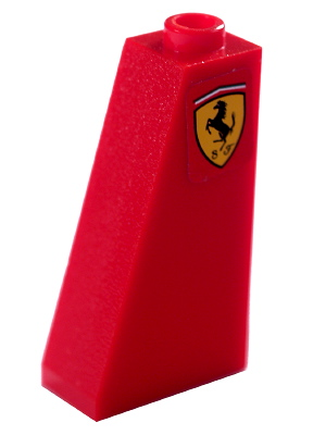 4460pb014R - Slope 75 2 x 1 x 3 with Ferrari Logo Small Shield Pattern Model Right Side (Sticker) - Set 8652