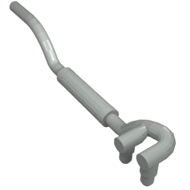 4466 - Vehicle, Exhaust Pipe Twin Inlet 11L Left