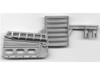 44843 - Sports Hockey Stick with 2 Pins, 3 Oval Holes in Blade (Slammer Goalie, Set 3543)
