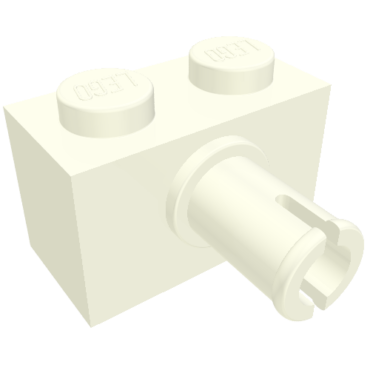 44865 - Brick, Modified 1 x 2 with Pin and Bottom Stud Holder