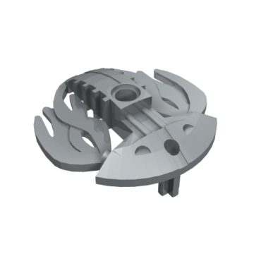 44937 - Bionicle Weapon 5 x 5 Shield with Flames Twin