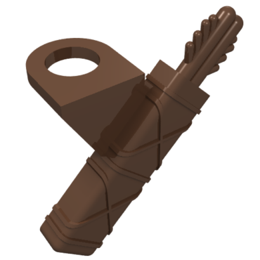 4498 - Minifigure Arrow Quiver with 2 Arrows