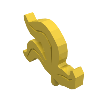 4502b - Minifigure, Plume Feather Triple