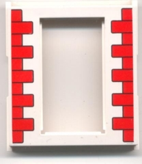45402px1 - Door, Frame 2 x 8 x 8 with Red Bricks Pattern