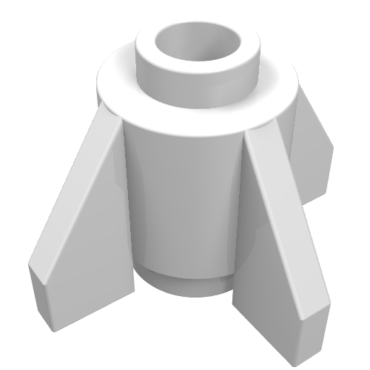 4588 - Brick, Round 1 x 1 with Fins