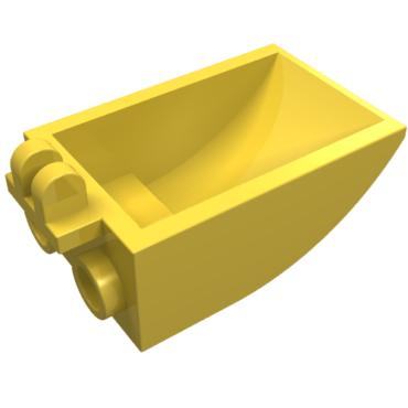 4626 - Vehicle, Digger Bucket 2 x 3 Curved Bottom, Hollow, with 2 Fingers Hinge