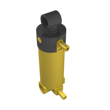 47224c01 - Pneumatic Cylinder with 2 Inlets and Rounded End Medium (48mm)