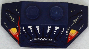 47759pb03 - Wedge 2 x 4 Triple with Angler Fish Face Pattern