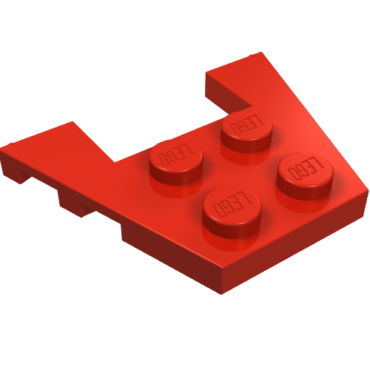 48183 - Wedge, Plate 3 x 4 with Stud Notches
