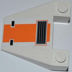 4858pb11 - Wedge 4 x 4 Taper with SW Snowspeeder Vent, Orange Stripe Pattern (Sticker) - Set 8089