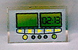 4865pb008 - Panel 1 x 2 x 1 with CD Player Controls with 02:13 Pattern