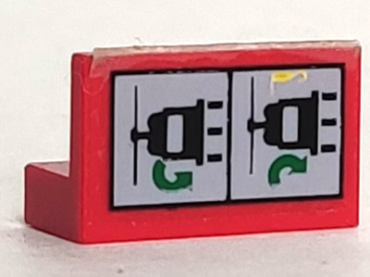 4865pb026 - Panel 1 x 2 x 1 with Helicopter Hook Arm Instructions Pattern (Sticker) - Set 8856