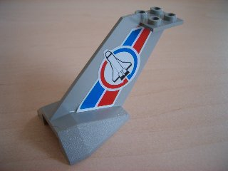 4867pb18 - Tail Wedge with Shuttle Pattern on Both Sides (Stickers) - Set 6544