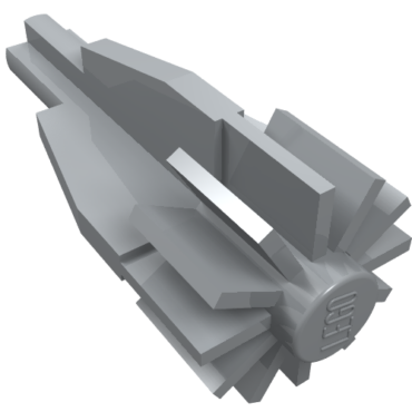 4869 - Engine, Smooth Large, Center with Fan/Gear and Axle End