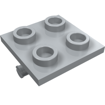4870 - Plate, Modified 2 x 2 Thin with Dual Wheels Holder - Split Pins