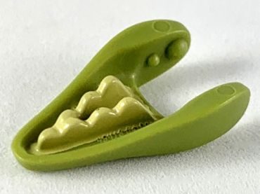 49418pb01 - Dinosaur Jaw Lower Small with Tan Teeth Pattern