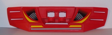 49821pb01 - Technic, Panel RC Car Spoiler with Vents and Yellow and Gray Stripes Pattern (Stickers) - Set 8378