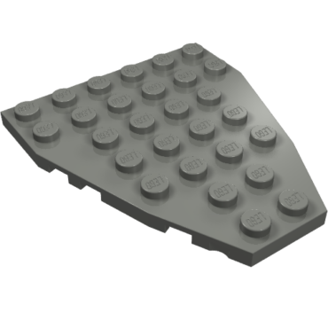 50303 - Wedge, Plate 7 x 6 with Stud Notches (Boat Bow Plate)