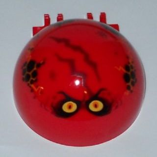 50747pb12 - Windscreen 6 x 6 x 3 Canopy Half Sphere with Dual 2 Fingers with Globlin with Yellow and Orange Eyes Pattern