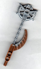 50930pb01 - Bionicle Weapon Hordika Claw Club with Molded Pearl Light Gray Flexible End Pattern