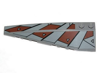 50955pb010 - Wedge 10 x 3 Left with SW Sith Pattern (Stickers) - Set 7957