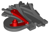 51943c01 - Duplo, Train Track Switcher with Red Switch