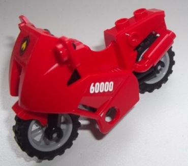 52035c02pb09 - Motorcycle City with Black and Yellow Fire Logo Badge on Front and '60000' on Both Sides Pattern (Stickers) - Set 60000