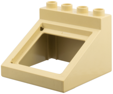 52064 - Duplo, Furniture Cabinet Top 4 x 4 x 2 1/2 Sloped with Opening