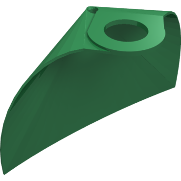 522 - Minifigure Cape Cloth, Standard - Traditional Starched Fabric - 4.0cm Height