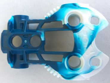 53544pb01 - Bionicle Toa Inika Shoulder Armor with Marbled White Pattern