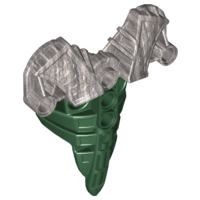 53547pb01 - Bionicle Chest Armor, Toa Inika - Type 2 with Marbled Pearl Light Gray Pattern