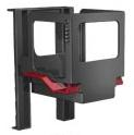 54006c01 - Duplo Forklift Cabin with Dark Red Mudguards and Forklift Rails (Sumsy)