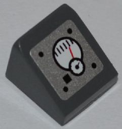 54200pb042 - Slope 30 1 x 1 x 2/3 with 2 Gauges Pattern (Sticker) - Set 7977