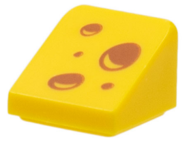 54200pb103 - Slope 30 1 x 1 x 2/3 with Swiss Cheese Pattern