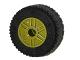 55981c03 - Wheel 18mm D. x 14mm with Pin Hole, Fake Bolts and Shallow Spokes with Black Tire 30.4 x 14 Solid (55981 / 58090)